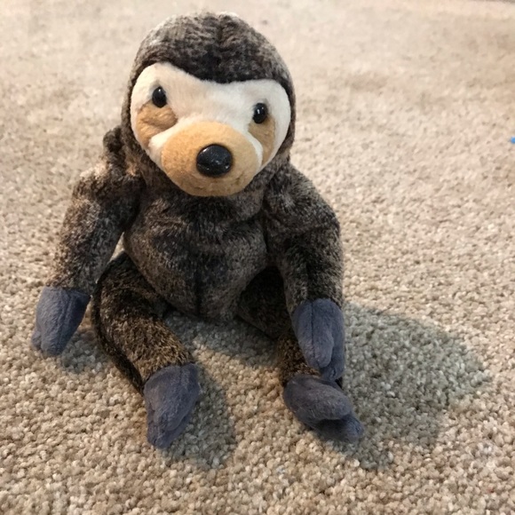 VTG Slow poke the sloth Ty beanie baby 1999 6 inch - Picture 1 of 3